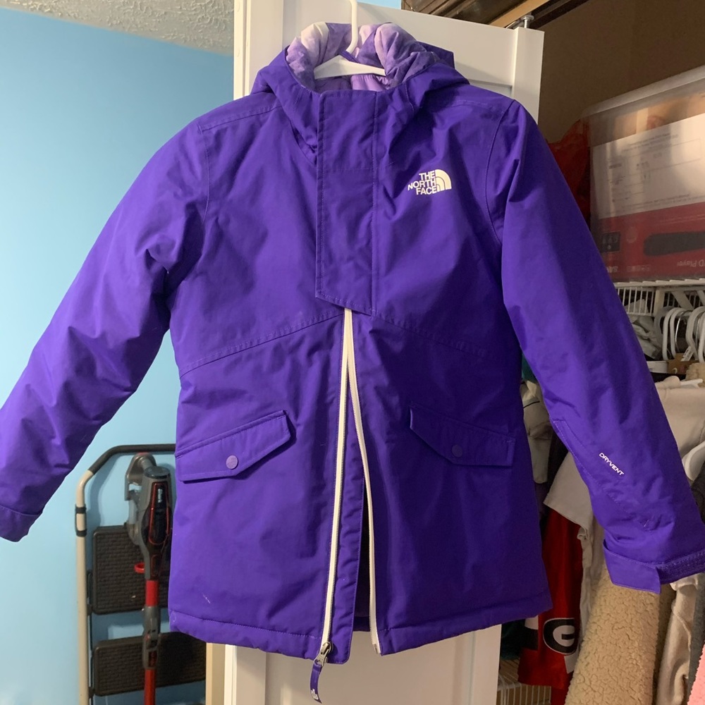 Purple Kids Northface Jacket